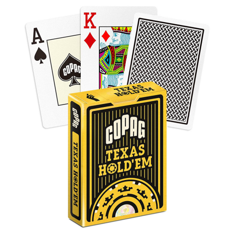 Copag – Texas Hold’em Jumbo Poker Playing Cards (Black / Red) [3]