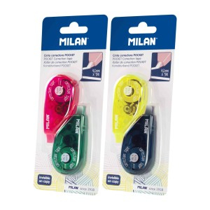Rechizite, Creativitate, Hobby - CORECTOR BANDA POCKET SET 2 BLISTER MILAN 1302912