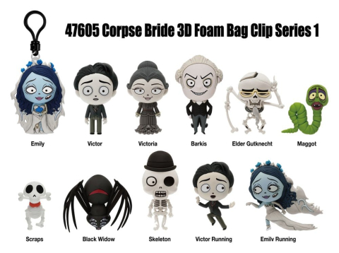 Corpse Bride 3D PVC Bag Clips Series 1 Blind Bag Display (24) [2]
