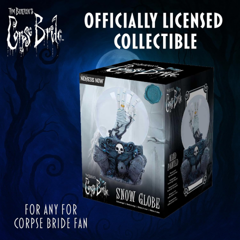 Corpse Bride Snow Globe Emily's Hand - Glob Decorativ Oficial [5]