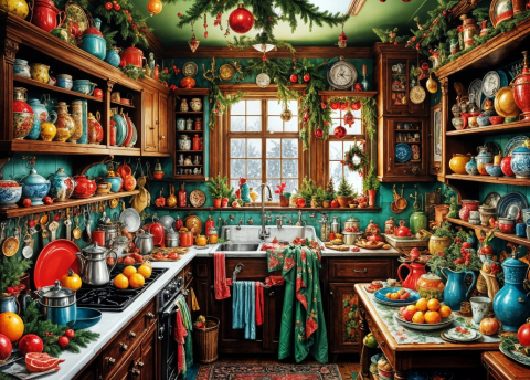 Country Kitchen Christmas – Puzzle 1500 piese [1]
