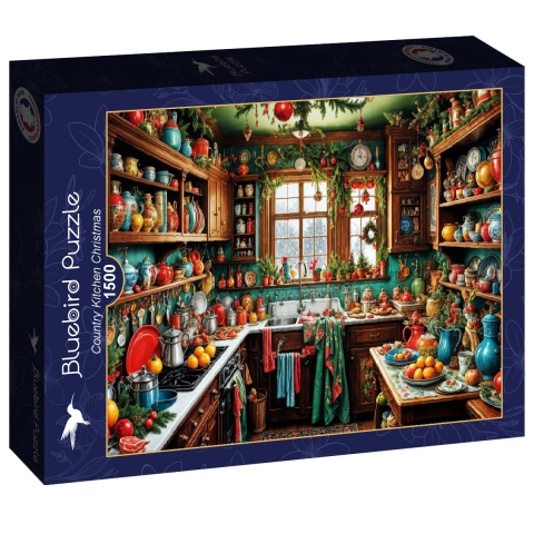 Puzzle 1500 piese - Country Kitchen Christmas – Puzzle 1500 piese