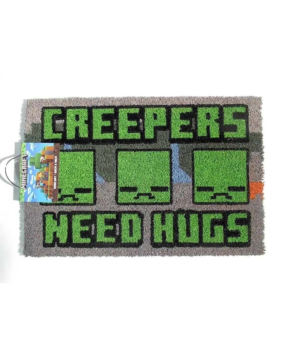 Minecraft - Covoras intrare Minecraft – Creepers Need Hug (60x40 cm)
