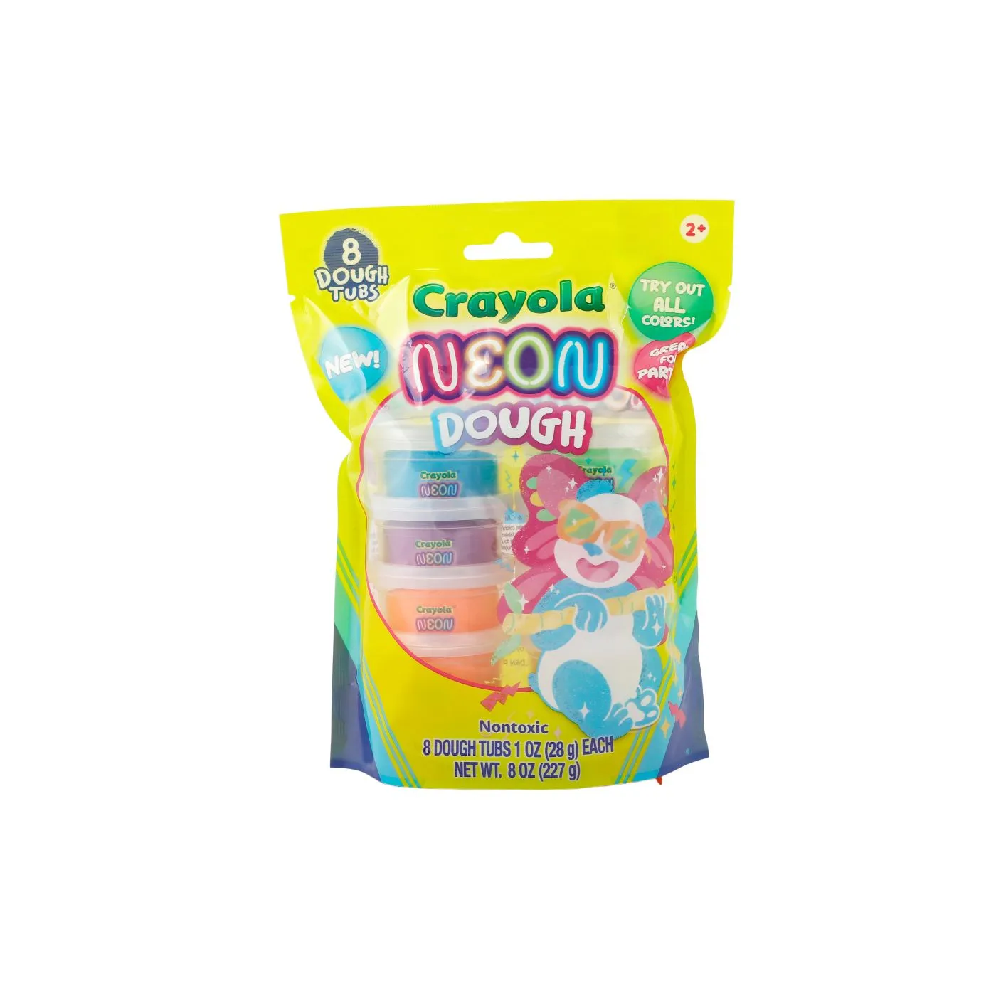 Jocuri si jucarii - Crayola Silly Scents Neon Plastilina 8 Buc