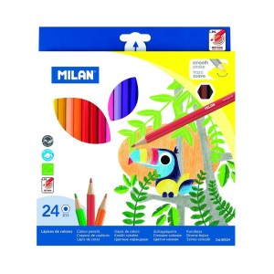 Creioane colorate, negre si accesorii - CREION COLOR 24 MILAN 80024