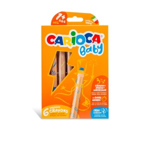 Rechizite, Creativitate, Hobby - CREION COLOR 6 CULORI 3 IN 1 CARIOCA BABY 42817