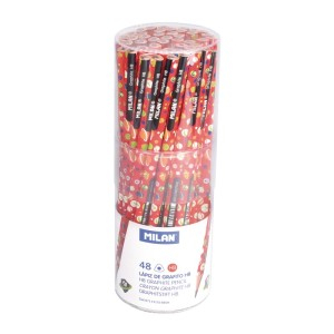 Creioane colorate, negre si accesorii - CREION GRAFIT SUPER HEROES MILAN 0711315148SH