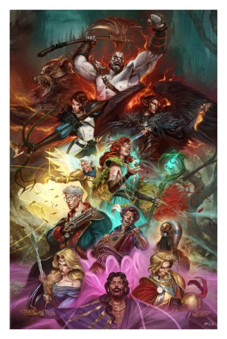PRECOMENZI - Critical Role Art Print Vox Machina 41 x 61 cm - unframed
