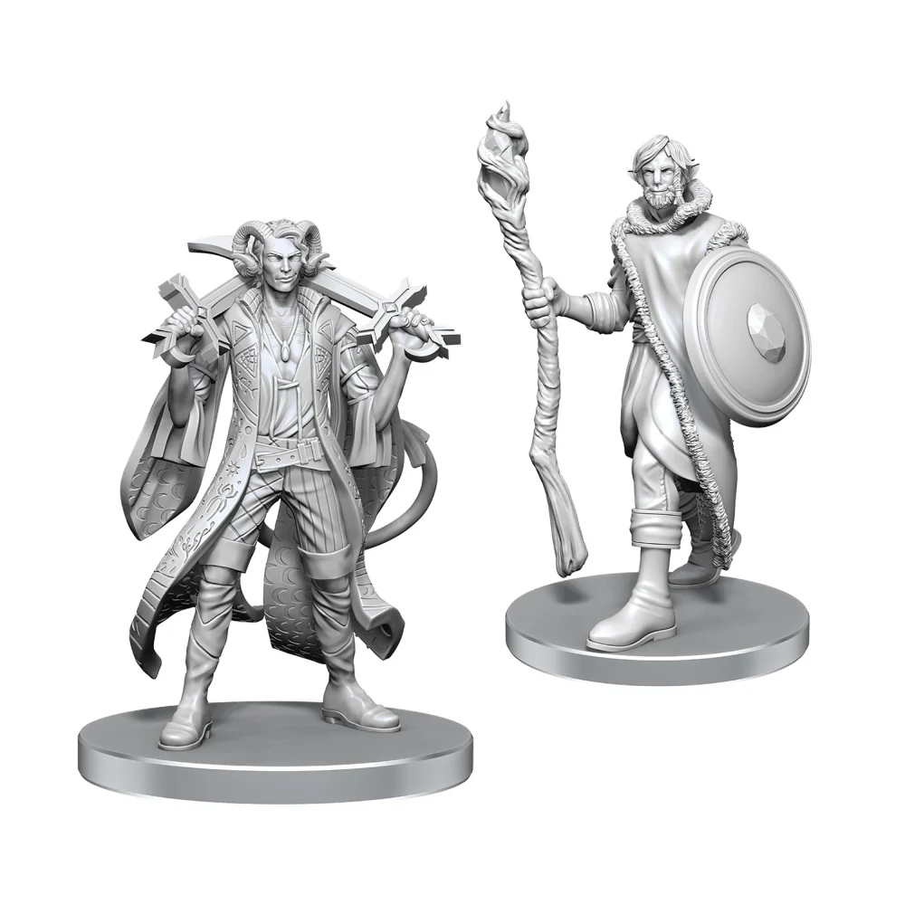 Figurine - Critical Role – Mollymauk Tealeaf & Caduceus Clay (Unpainted)