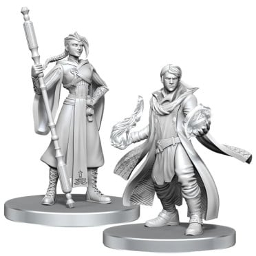 Figurine - Critical Role Unpainted Miniatures Beauregard Lionett & Caleb Widogast
