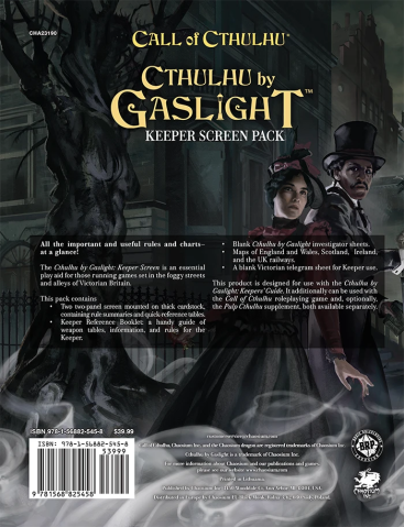 Cthulhu by Gaslight: Keeper Screen Pack EN - Ecrane GM si accesorii - Chaosium [1]