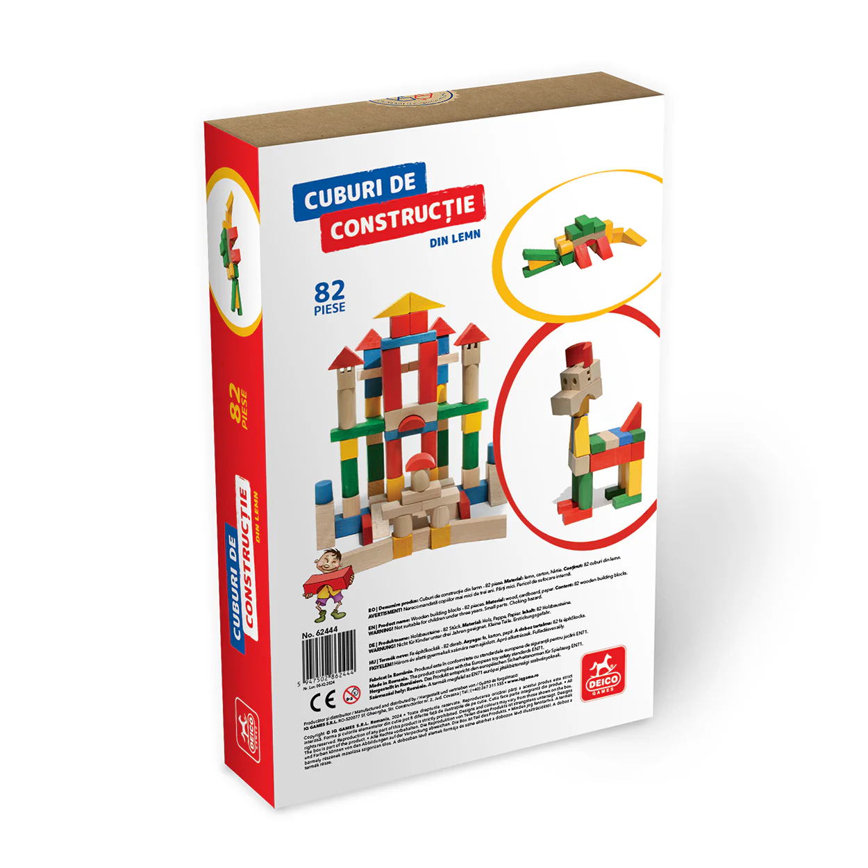 Cuburi Constructie Colorate – Set educativ din lemn 82 piese [1]