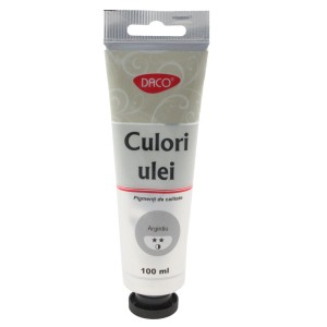 Rechizite, Creativitate, Hobby - CULORI ULEI 100ML DACO ARGINTIU CU4100AG