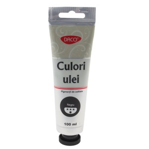 Rechizite, Creativitate, Hobby - CULORI ULEI 100ML DACO NEGRU CU4100N