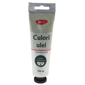 Rechizite, Creativitate, Hobby - CULORI ULEI 100ML DACO VERDE PERMANENT CU4100VP