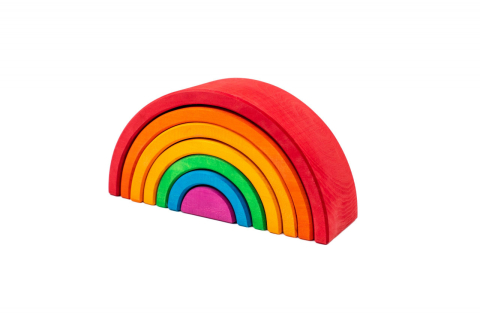 Jocuri si jucarii - Curcubeu mediu, jucarie handmade