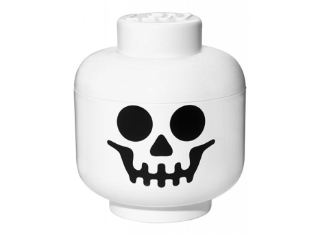Cutii depozitare - Cutie depozitare L cap minifigurina LEGO schelet