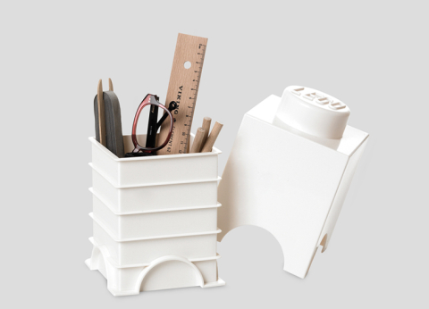 Cutie depozitare LEGO 1 alb [1]