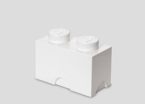 LEGO - Cutie depozitare LEGO 2 alb