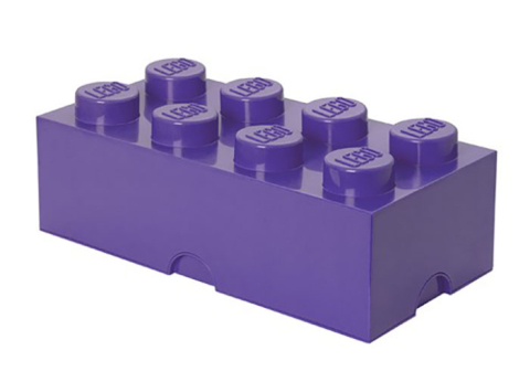 Cutii depozitare - Cutie depozitare LEGO 2x4 violet mediu