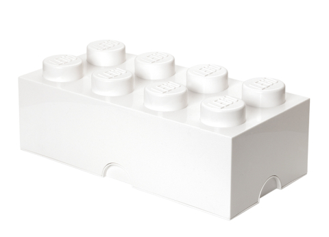 LEGO - Cutie depozitare LEGO 8 alb