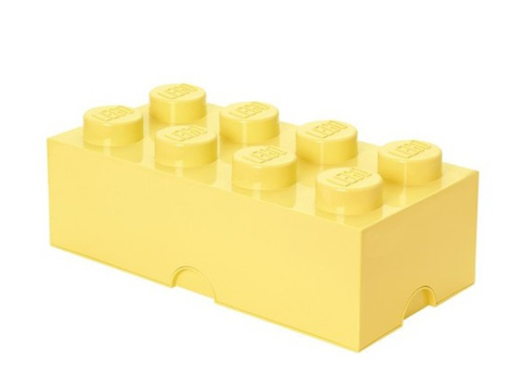 LEGO - Cutie depozitare LEGO 8 galben deschis