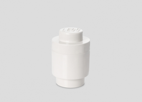 LEGO - Cutie depozitare rotunda LEGO 1 alb