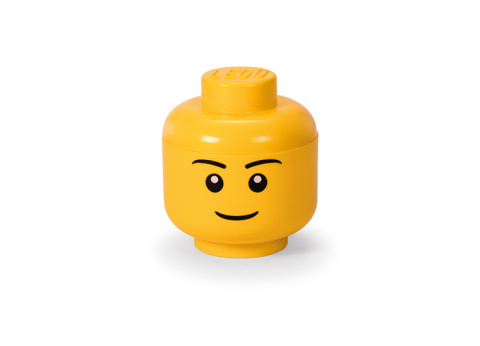 Cutii depozitare - Cutie depozitare S cap minifigurina LEGO baiat - Ambalaj deterio