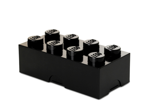 Recipiente alimentare - Cutie LEGO pentru sandwich negru