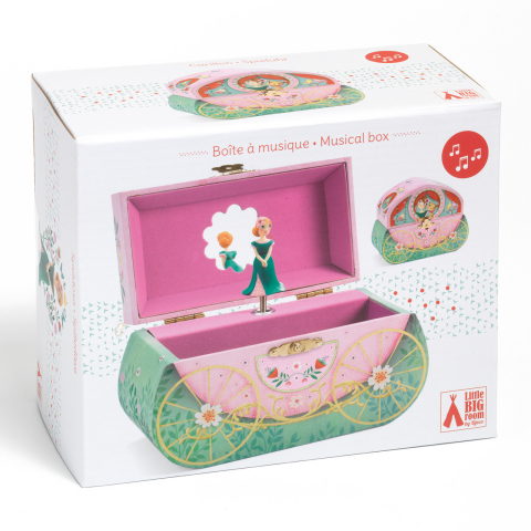 Jocuri si jucarii - Cutie muzicala Plimbare cu trasura, Djeco