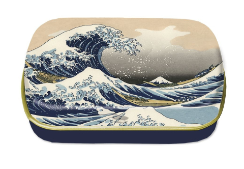 Jocuri si jucarii - Cutiuta metalica design Hokusai, Fridolin