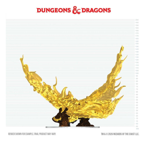 PRECOMENZI - D&D Icons of the Realms Boxed prepainted Miniatures Hollow Dragon 18 cm
