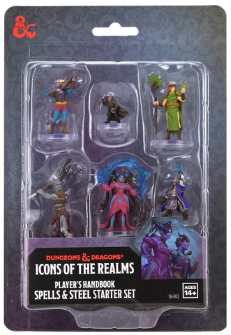 D&D si Alte RPG - D&D Icons of the Realms Player's Handbook - Set 6 Miniaturi Pre-Pictate