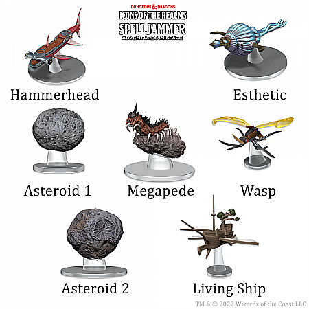 Dungeons and Dragons - D&D Icons of the Realms: Ship Scale - Asteroid Encounters