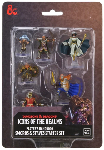 D&D si Alte RPG - D&D Icons of the Realms - Swords & Staves Starter Set - 6 Miniaturi
