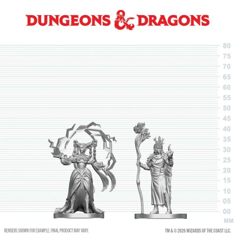Noutati - D&D Nolzur's Marvelous Miniatures - Human Druid & Elf Sorcerer
