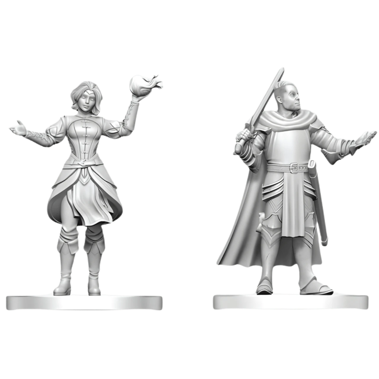 D&D si Alte RPG - D&D Nolzur's Marvelous Miniatures - Knight & Mage Apprentice