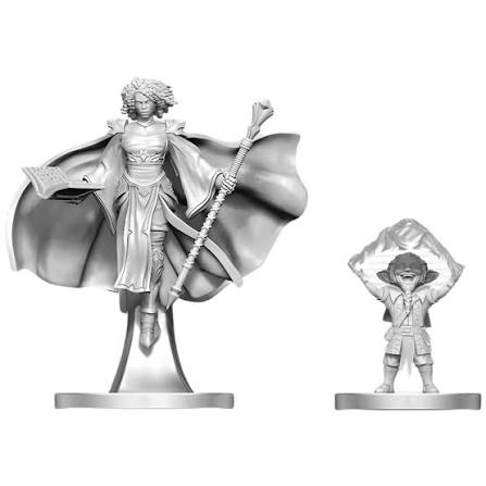 D&D si Alte RPG - D&D Nolzur's Miniatures Gnome Warlock & Aasimar Wizard - Nepictate