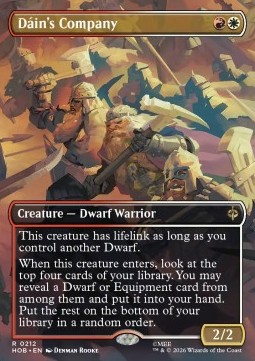 Magic: The Gathering Singles - Dáin's Company The Hobbit: Extras - Singles 212 FOILED