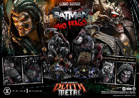 PRECOMENZI - Dark Nights: Death Metal Museum Masterline Statue 1/3 Lobo Batman: Batman Who Frags 81 cm
