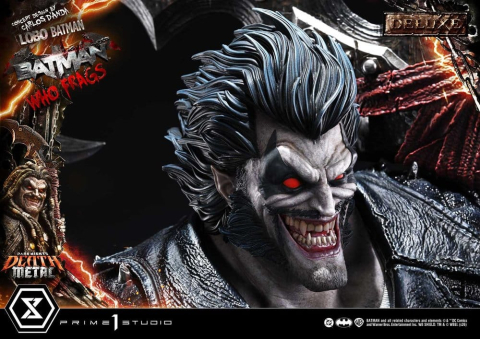 Dark Nights: Death Metal Museum Masterline Statue 1/3 Lobo Batman: Batman Who Frags Deluxe Version 81 cm [9]