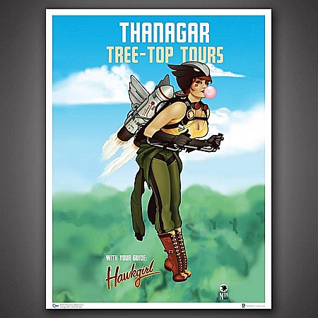 Pop Culture - DC Bombshells Hawkgirl 46 x 61 cm