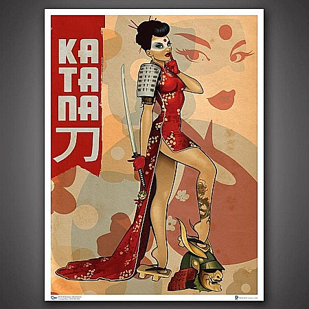 Pop Culture - DC Bombshells Katana 46 x 61 cm