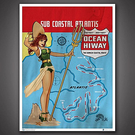 Pop Culture - DC Bombshells Mera 46 x 61 cm