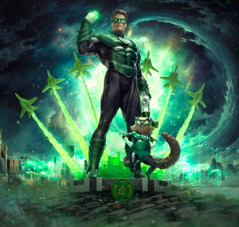 DC Comics Art Scale Deluxe Statue 1/10 Green Lantern Unleashed 24 cm [13]