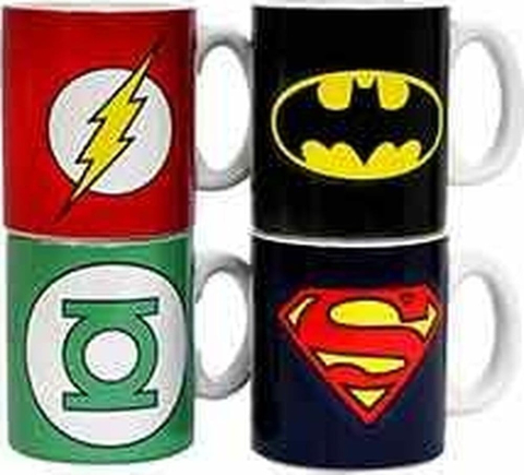 DC Comics Ceramic Mini Coffee Mugs Logos 8 cm Set (4) [4]