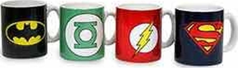 PRECOMENZI - DC Comics Ceramic Mini Coffee Mugs Logos 8 cm Set (4)