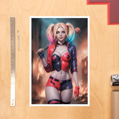 PRECOMENZI - DC Comics Fine Art Print Harley Quinn 41 x 61 cm - unframed