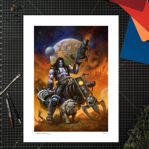 PRECOMENZI - DC Comics Fine Art Print Lobo™: The Main Man by Alex Horley 46 x 61 cm - unframed