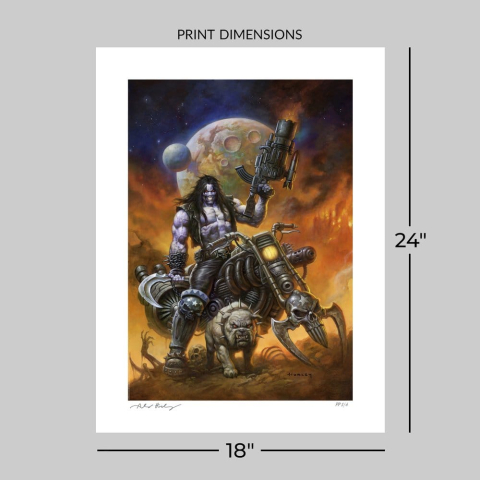 DC Comics Fine Art Print Lobo™: The Main Man by Alex Horley 46 x 61 cm - unframed [5]